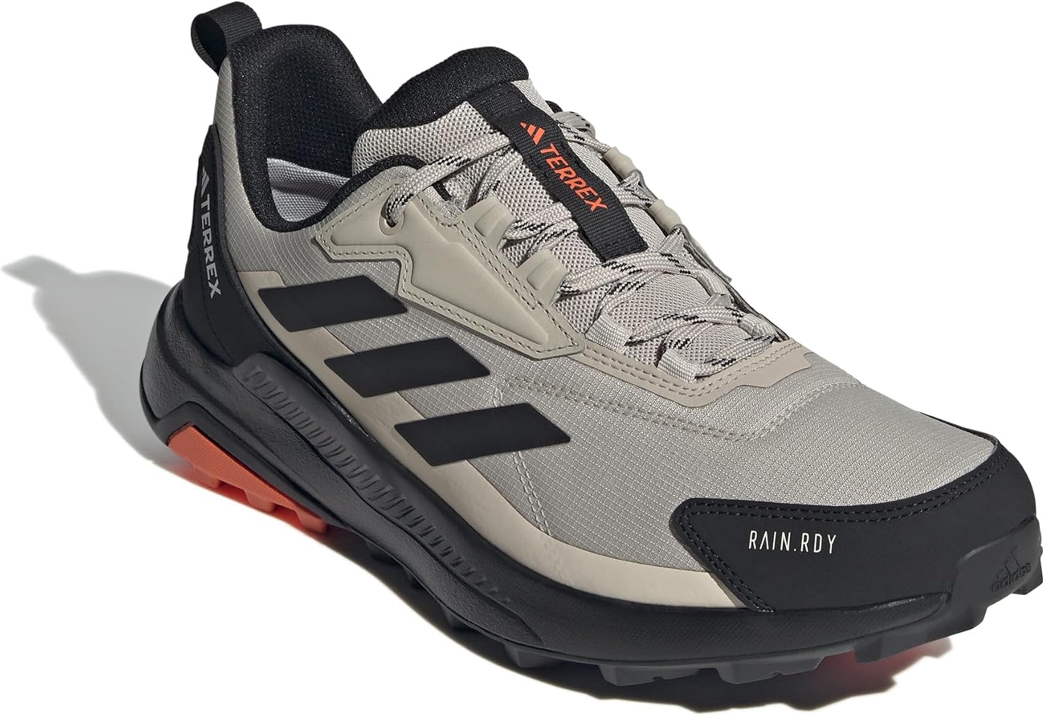 image:imageadidas Mens Terrex Anylander Rainrdy Hiking ShoesBeige Core Black Orange