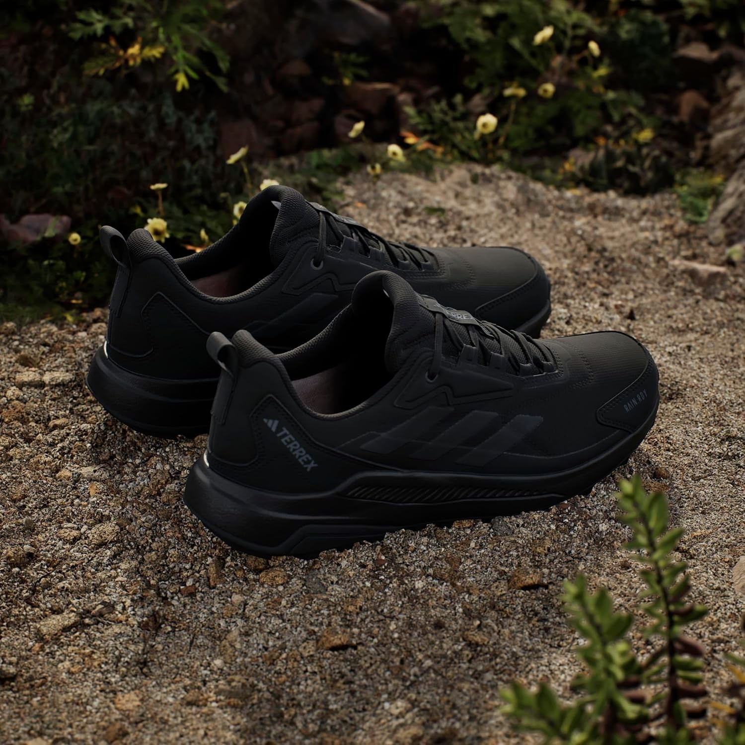image:imageadidas Mens Terrex Anylander Rainrdy Hiking ShoesBlackBlackGrey