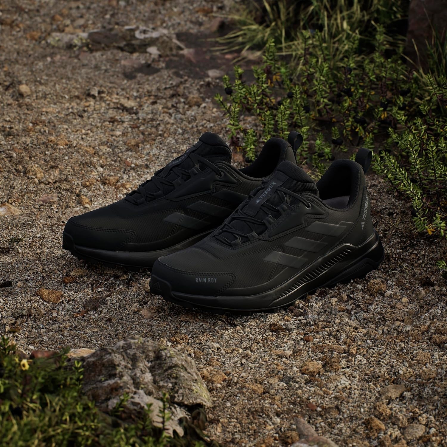image:imageadidas Mens Terrex Anylander Rainrdy Hiking ShoesBlackBlackGrey
