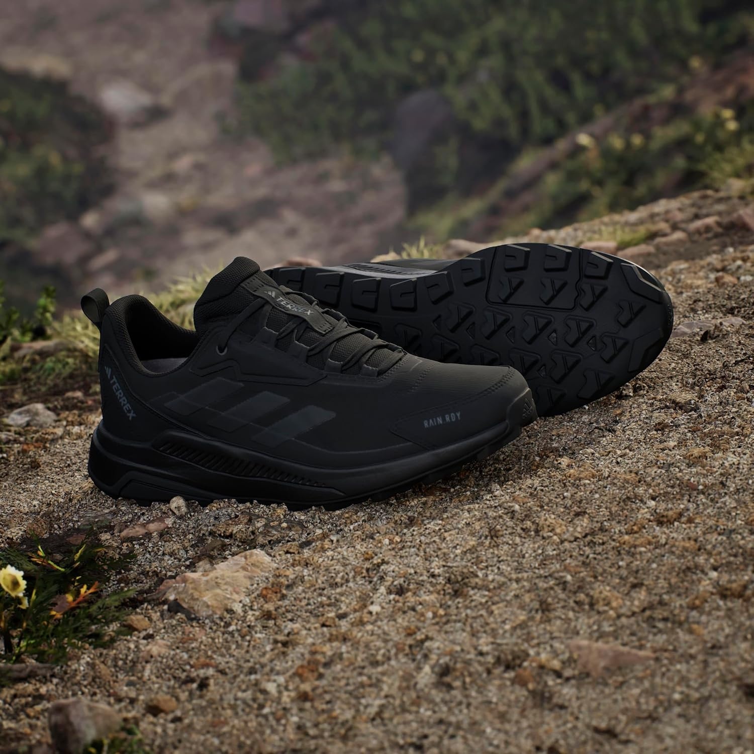 image:imageadidas Mens Terrex Anylander Rainrdy Hiking ShoesBlackBlackGrey