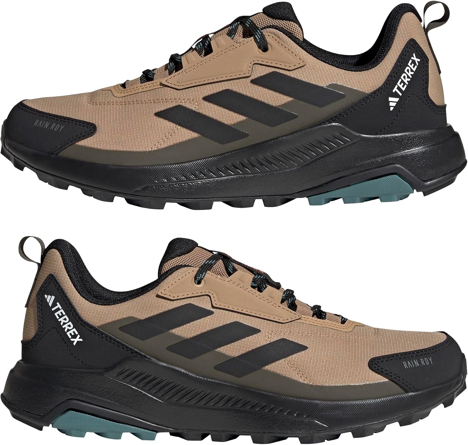 image:imageadidas Mens Terrex Anylander Rainrdy Hiking ShoesCardboardBlackShadow Olive