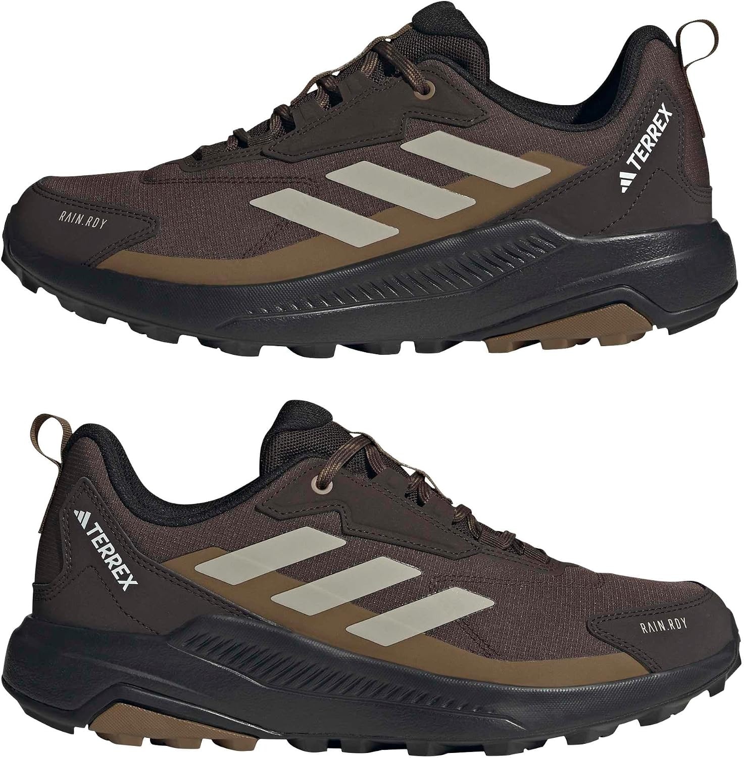 image:imageadidas Mens Terrex Anylander Rainrdy Hiking ShoesDark BrownLight BrownAurora Coffee