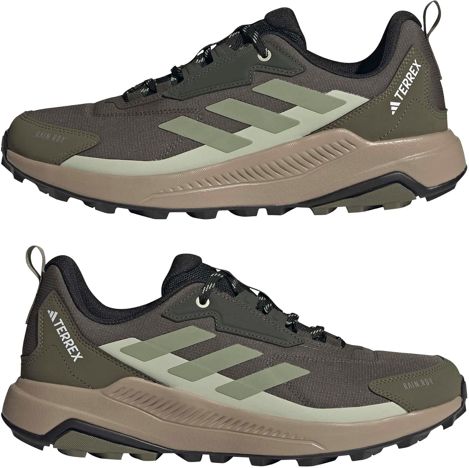 image:imageadidas Mens Terrex Anylander Rainrdy Hiking ShoesShadow OliveTent GreenHalo Green