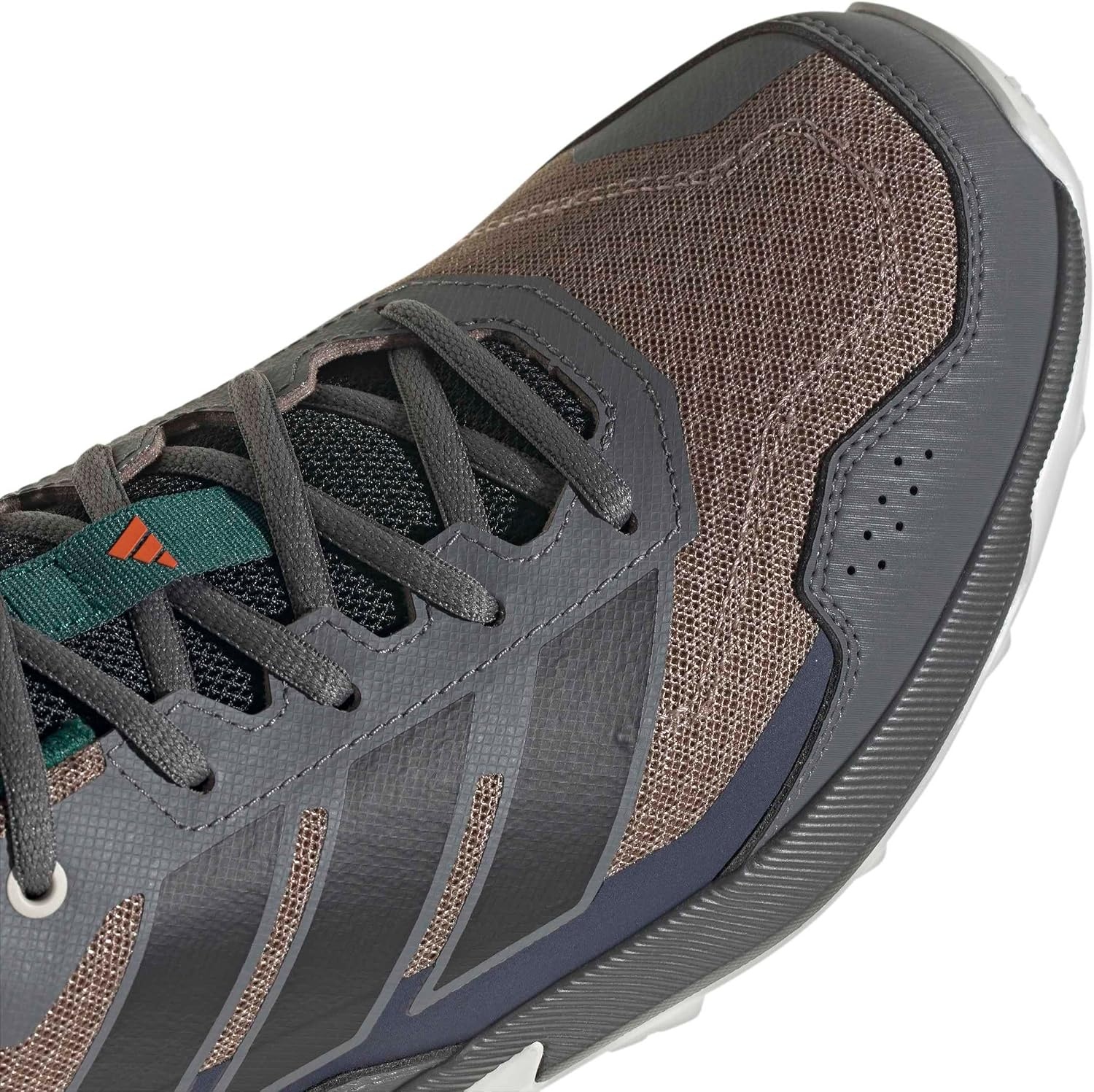 image:imageadidas Mens Terrex Eastrail 3 Hiking Sneakers Shoes Beige GreyChalky BrownBlackGrey