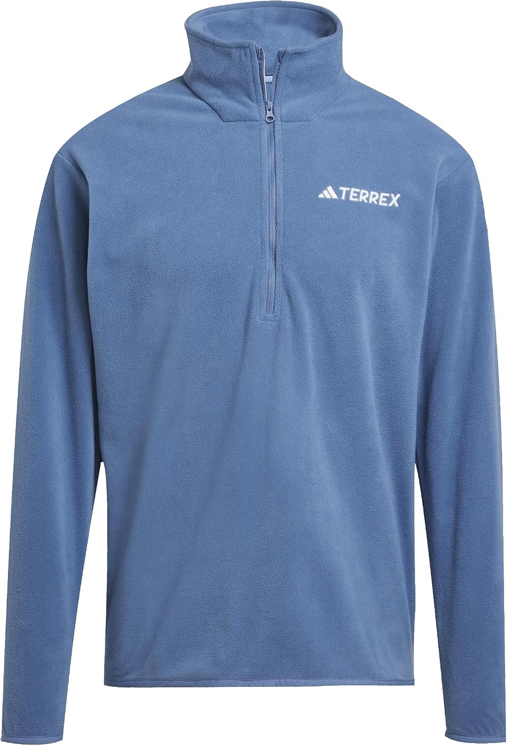 image:imageadidas Mens Terrex Multi Essentials Halfzip Fleece Hiking JacketWonder Steel