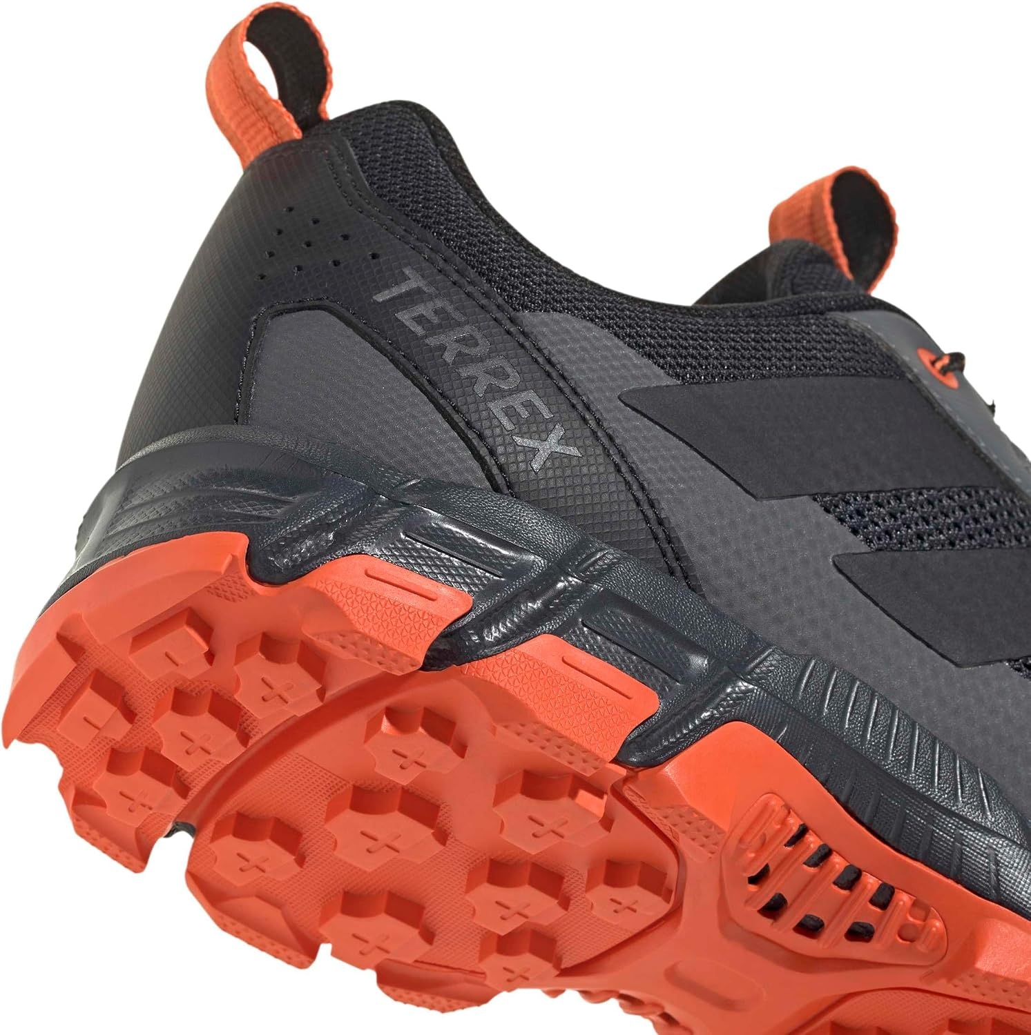 image:imageadidas Mens Terrex Rockadia Hiking Shoe Sneakers Shoes GreyCarbon Core Black Semi Impact Orange