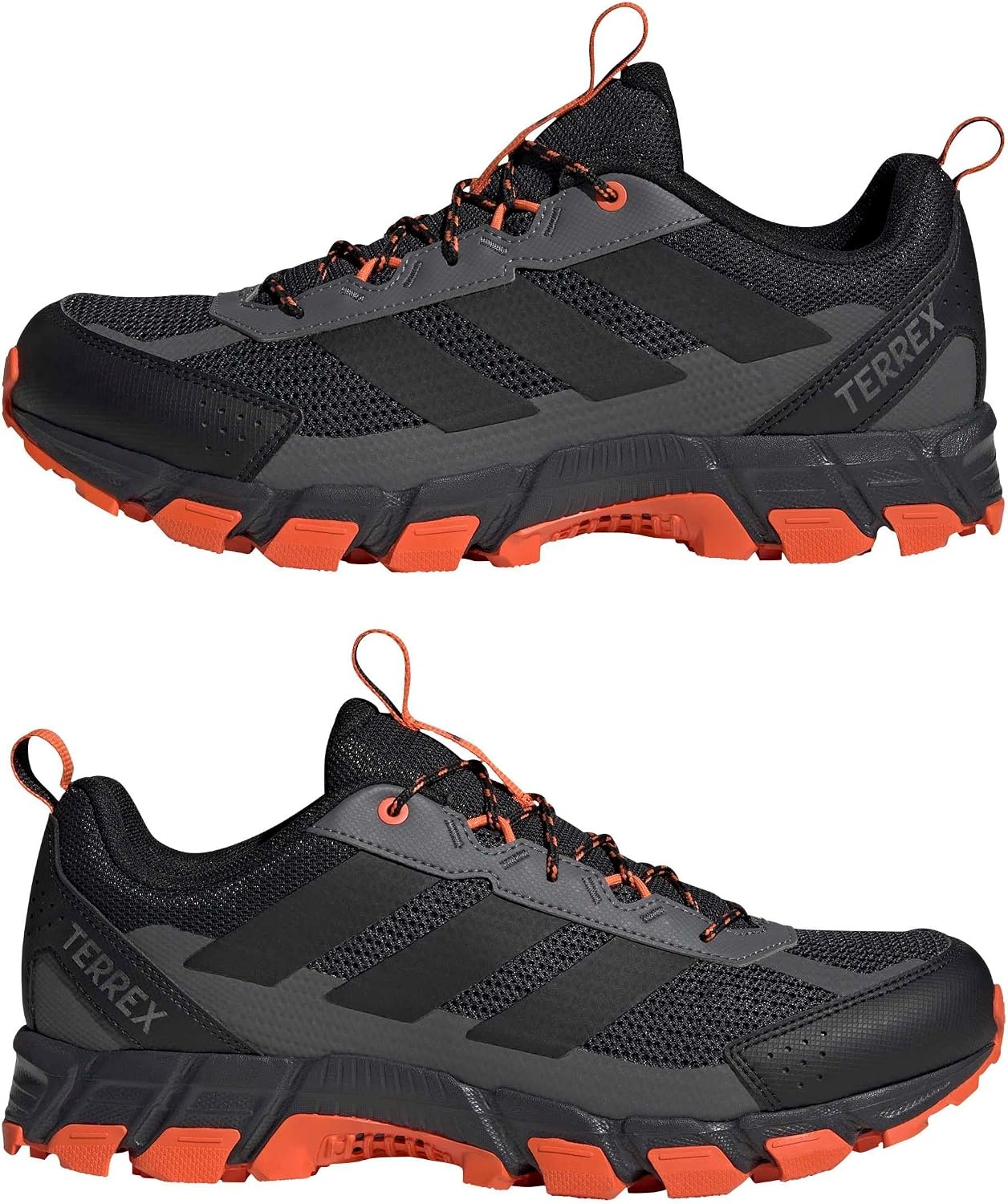 image:imageadidas Mens Terrex Rockadia Hiking Shoe Sneakers Shoes GreyCarbon Core Black Semi Impact Orange
