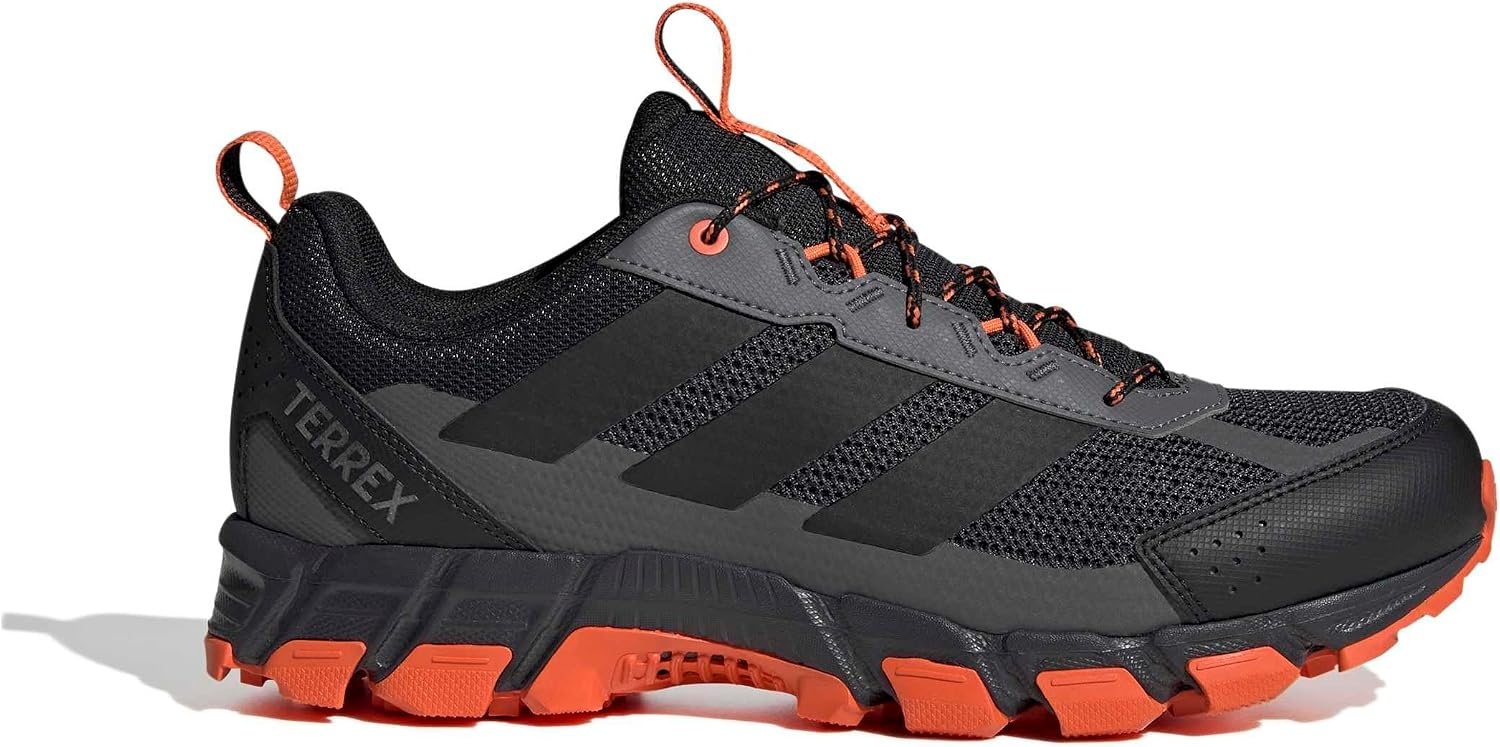 image:imageadidas Mens Terrex Rockadia Hiking Shoe Sneakers Shoes GreyCarbon Core Black Semi Impact Orange
