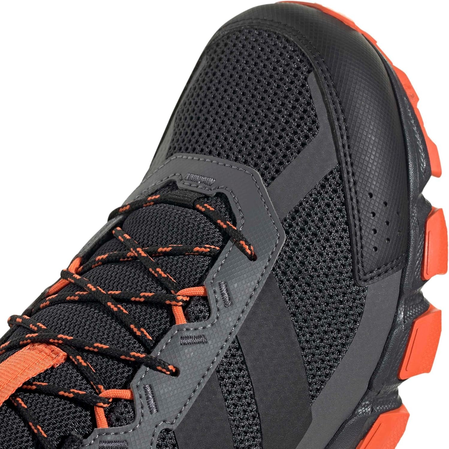 image:imageadidas Mens Terrex Rockadia Hiking Shoe Sneakers Shoes GreyCarbon Core Black Semi Impact Orange