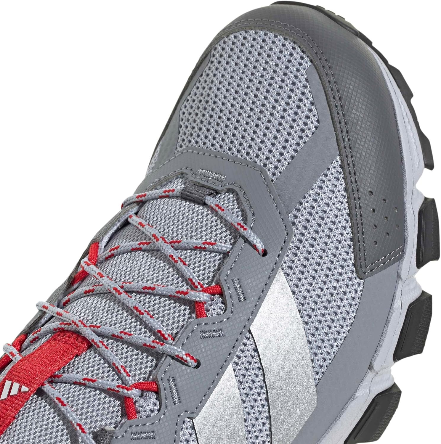 image:imageadidas Mens Terrex Rockadia Hiking Shoe Sneakers Shoes GreyHalo SilverSilver MetallicBetter Scarlet