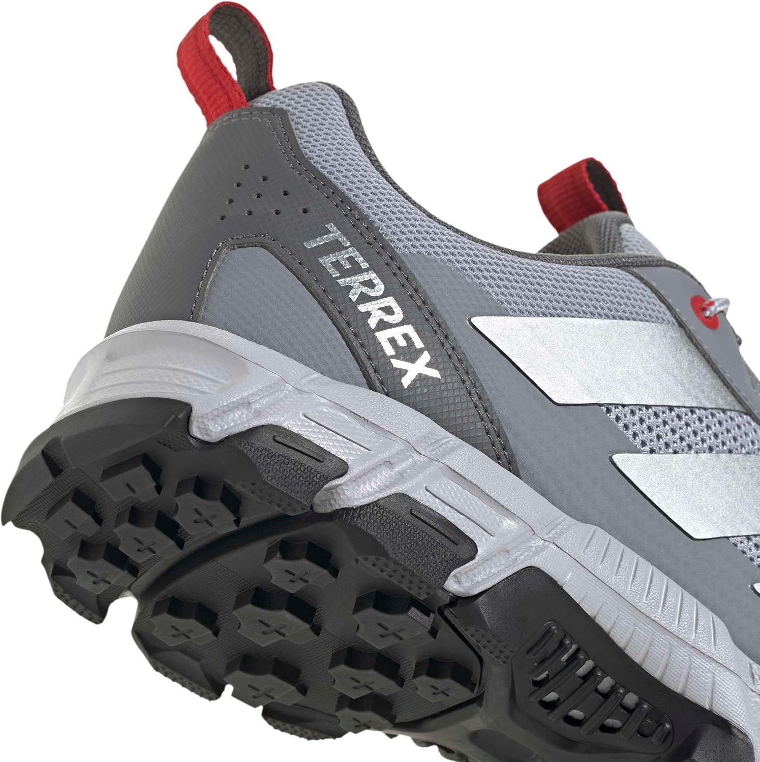 image:imageadidas Mens Terrex Rockadia Hiking Shoe Sneakers Shoes GreyHalo SilverSilver MetallicBetter Scarlet