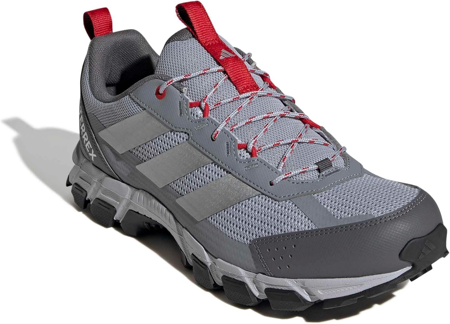image:imageadidas Mens Terrex Rockadia Hiking Shoe Sneakers Shoes GreyHalo SilverSilver MetallicBetter Scarlet