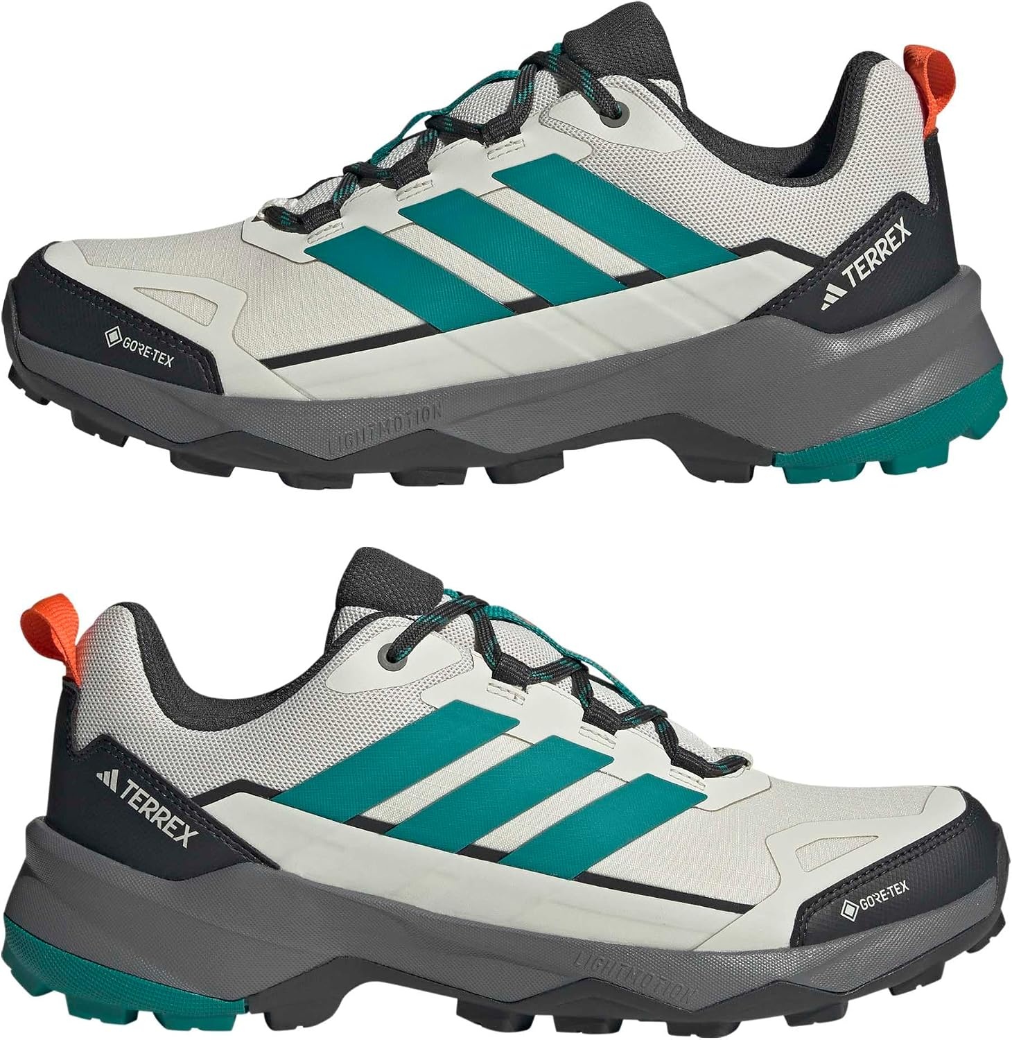 image:imageadidas Mens Terrex Skychaser Ax5 Goretex Hiking ShoesCarbonEquipment GreenOrbit Grey