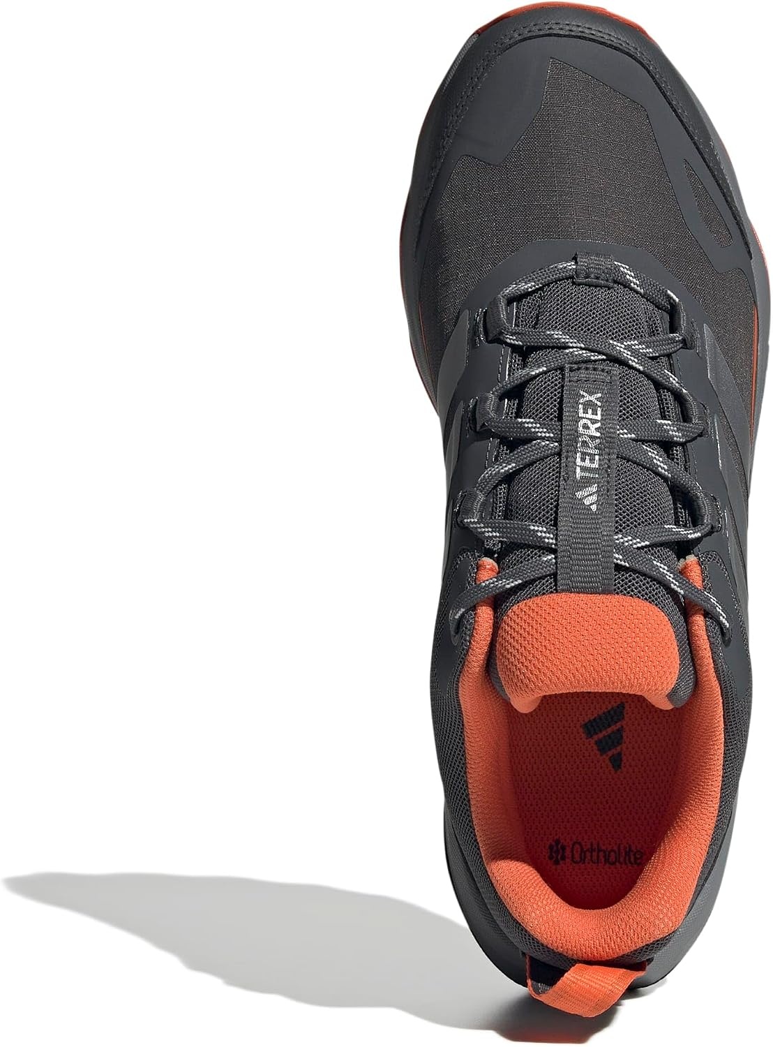 image:imageadidas Mens Terrex Skychaser Ax5 Goretex Hiking ShoesGreySilver MetallicSemi Impact Orange