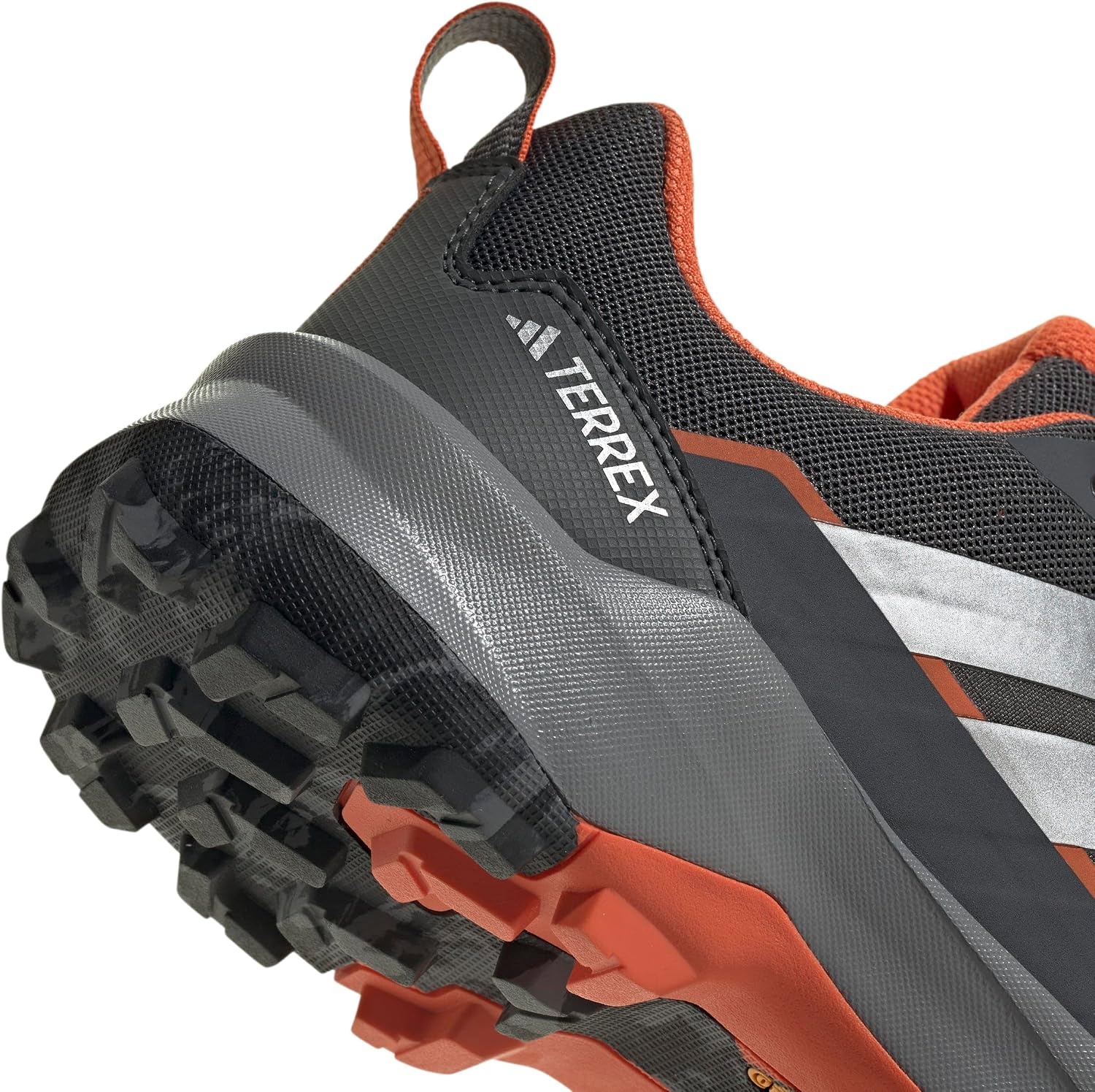image:imageadidas Mens Terrex Skychaser Ax5 Goretex Hiking ShoesGreySilver MetallicSemi Impact Orange