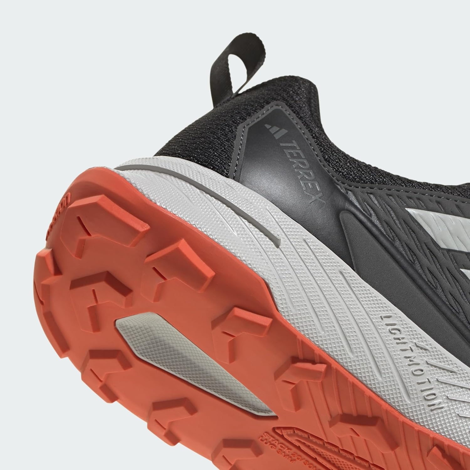 image:imageadidas Mens Terrex Tracefinder Trail Running ShoesBlackGreySemi Impact Orange