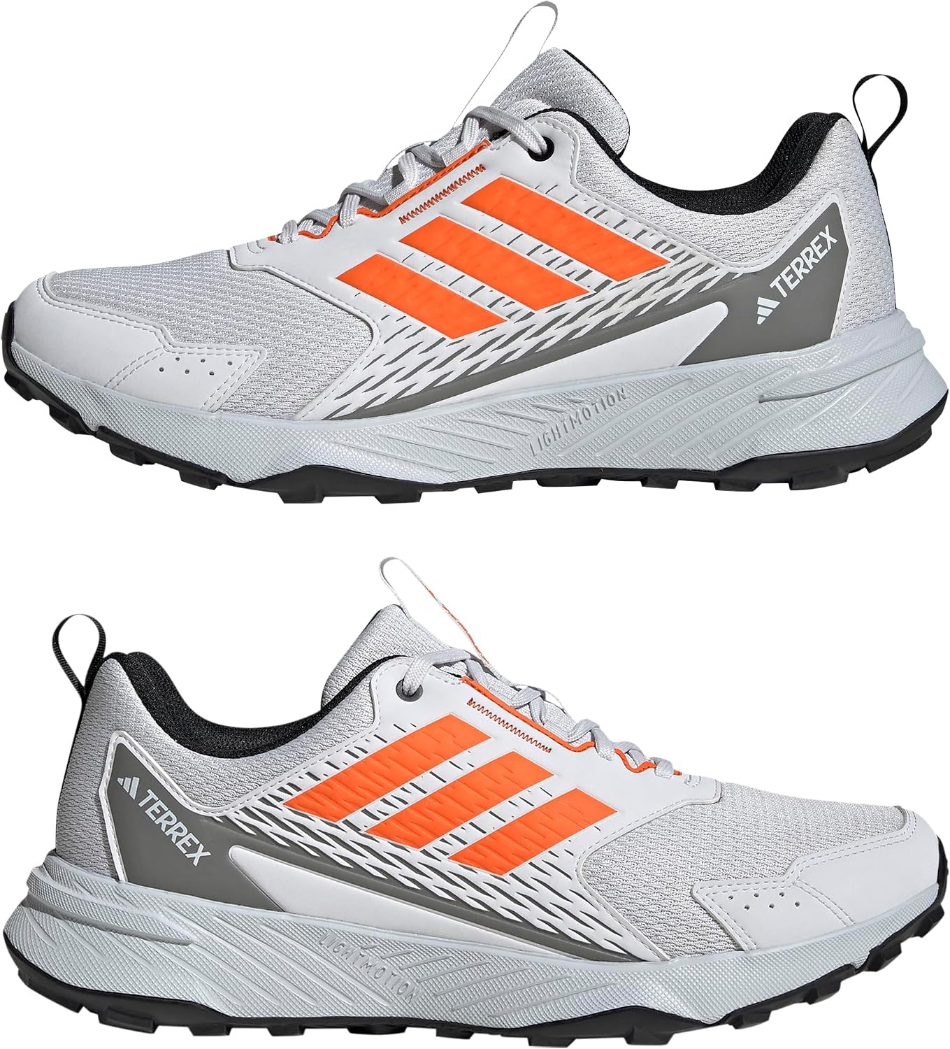 image:imageadidas Mens Terrex Tracefinder Trail Running ShoesDash GreySemi Impact OrangeSolid Grey