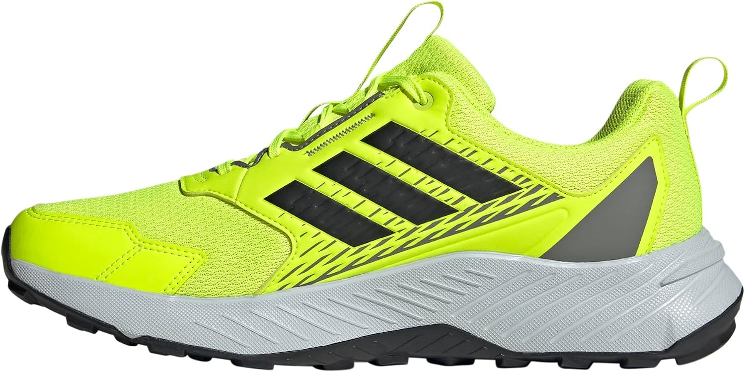 image:imageadidas Mens Terrex Tracefinder Trail Running ShoesLucid LemonBlackSolid Grey