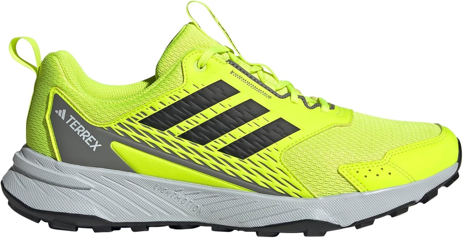 image:imageadidas Mens Terrex Tracefinder Trail Running ShoesLucid LemonBlackSolid Grey