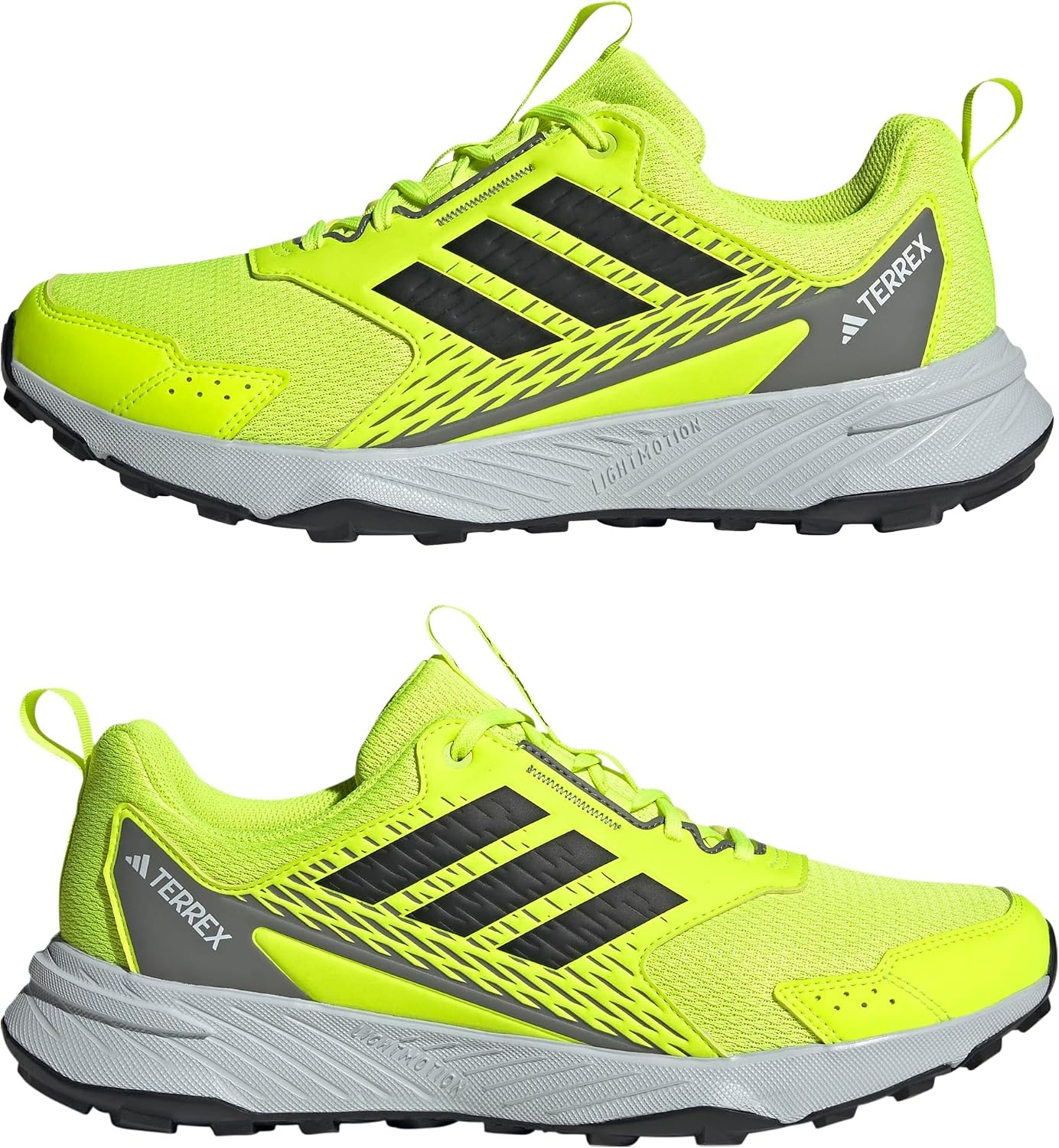 image:imageadidas Mens Terrex Tracefinder Trail Running ShoesLucid LemonBlackSolid Grey