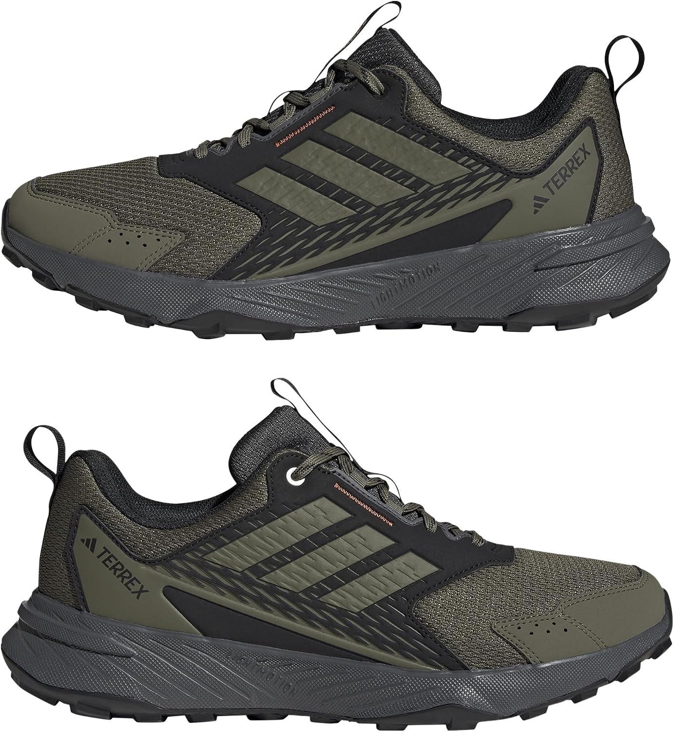 image:imageadidas Mens Terrex Tracefinder Trail Running ShoesOlive StrataOlive StrataSemi Impact Orange