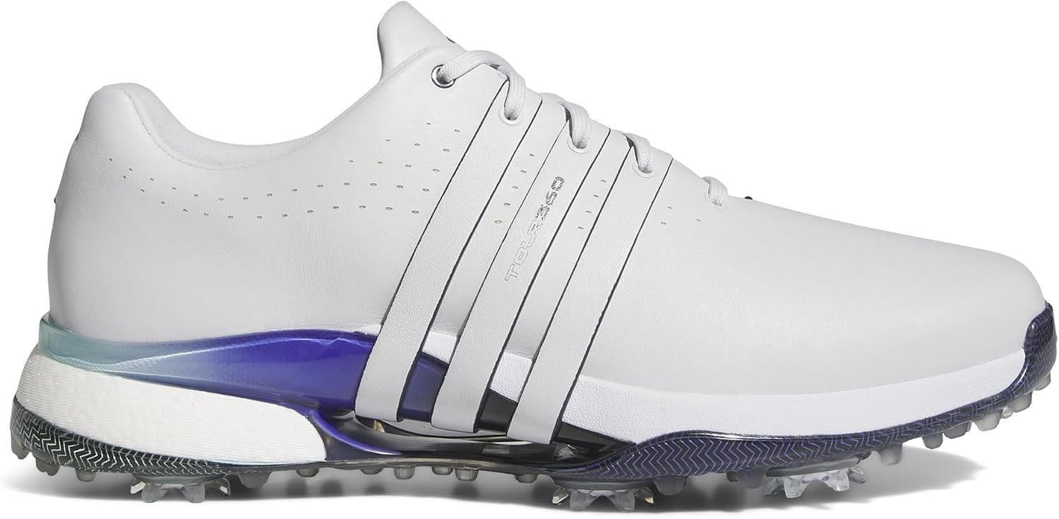 image:imageadidas Mens Tour360 24 Golf ShoesDash GreyAurora InkCobalt Blue