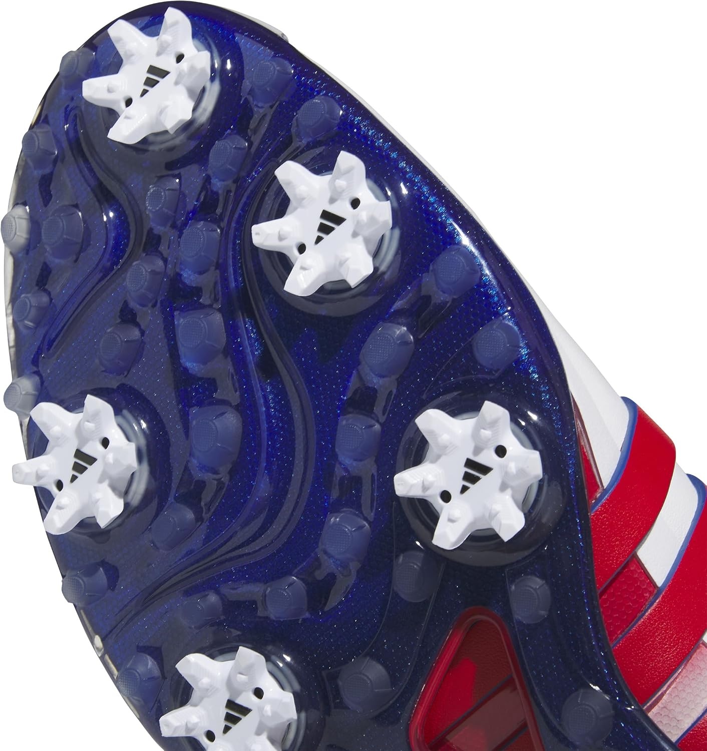 image:imageadidas Mens Tour360 24 Golf ShoesFootwear WhiteBetter ScarletRoyal Blue