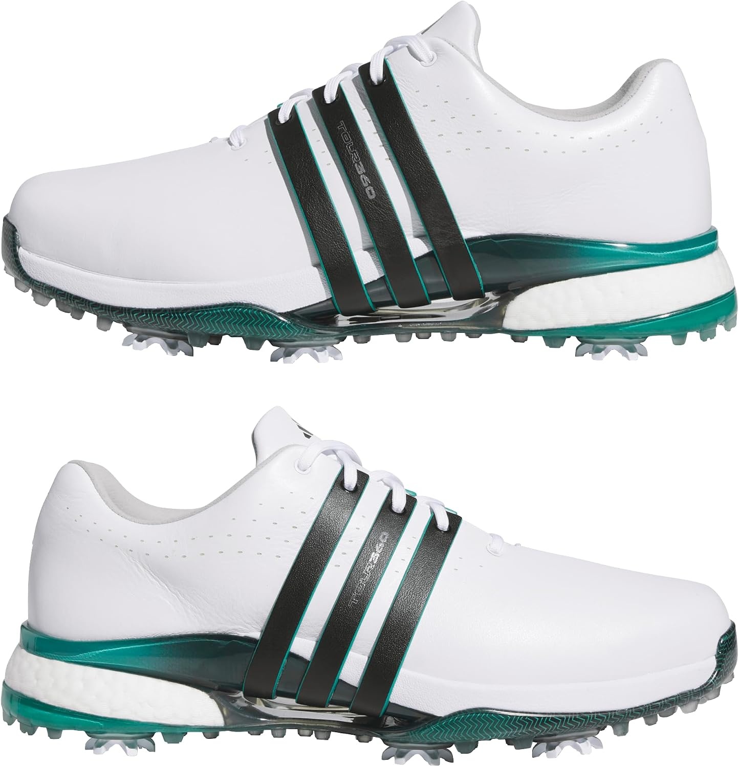 image:imageadidas Mens Tour360 24 Golf ShoesFootwear WhiteCore BlackAurora Ivy