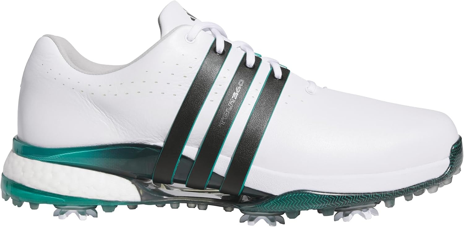 image:imageadidas Mens Tour360 24 Golf ShoesFootwear WhiteCore BlackAurora Ivy
