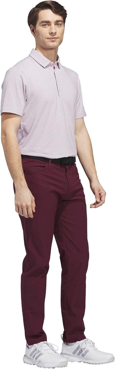 image:imageadidas Mens Ultimate365 Goto Print Polo ShirtFrozen Purple Maroon