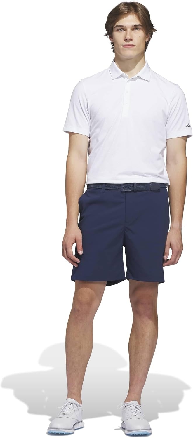 image:imageadidas Mens Ultimate365 Goto Print Polo ShirtWhite Grey Three