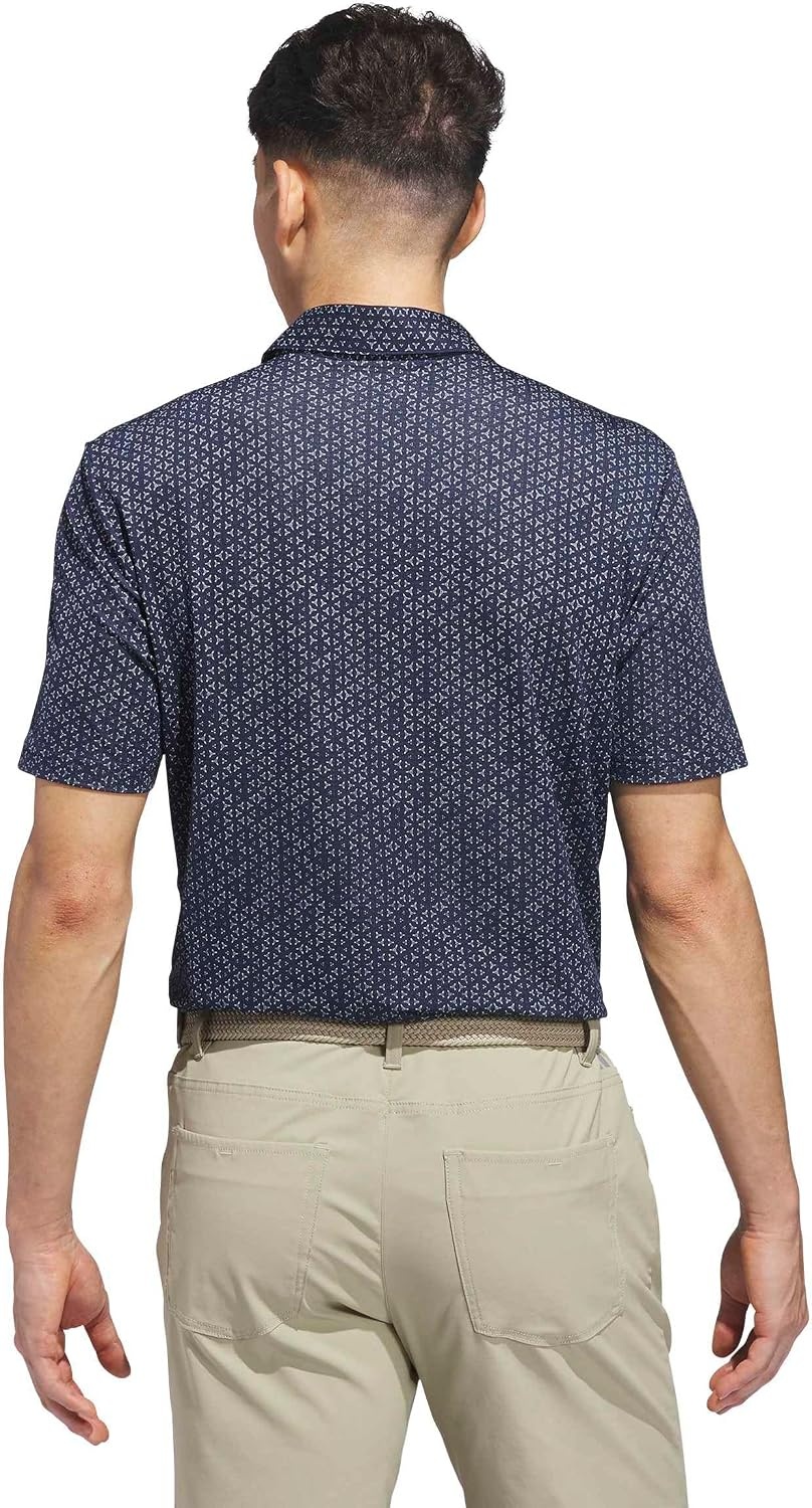 image:imageadidas Mens Ultimate365 Mesh Tango Print Climacool Polo ShirtCollegiate Navy White