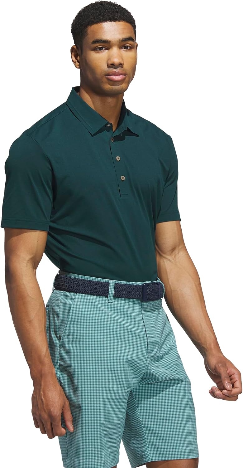 image:imageadidas Mens Ultimate365 Tour Twistknit Polo ShirtAurora Ivy