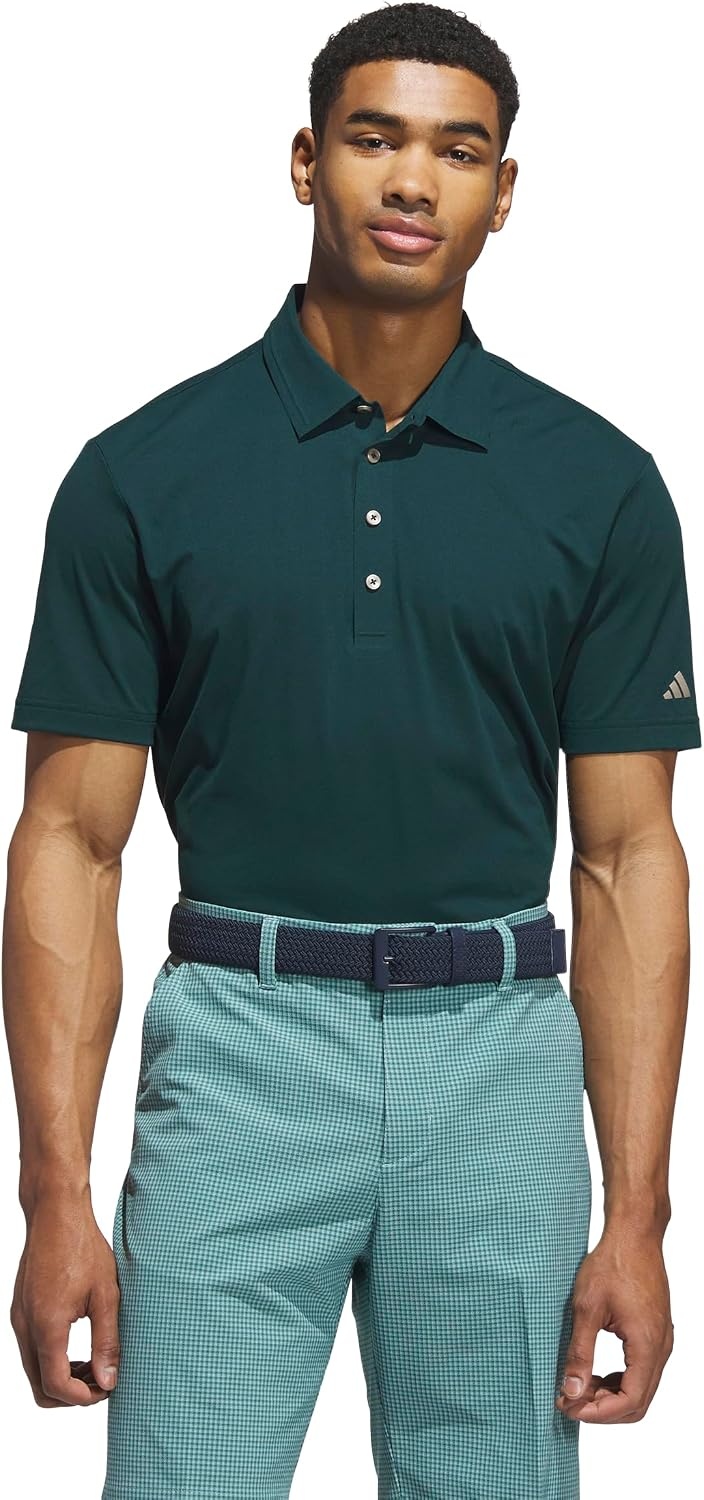 image:imageadidas Mens Ultimate365 Tour Twistknit Polo ShirtAurora Ivy