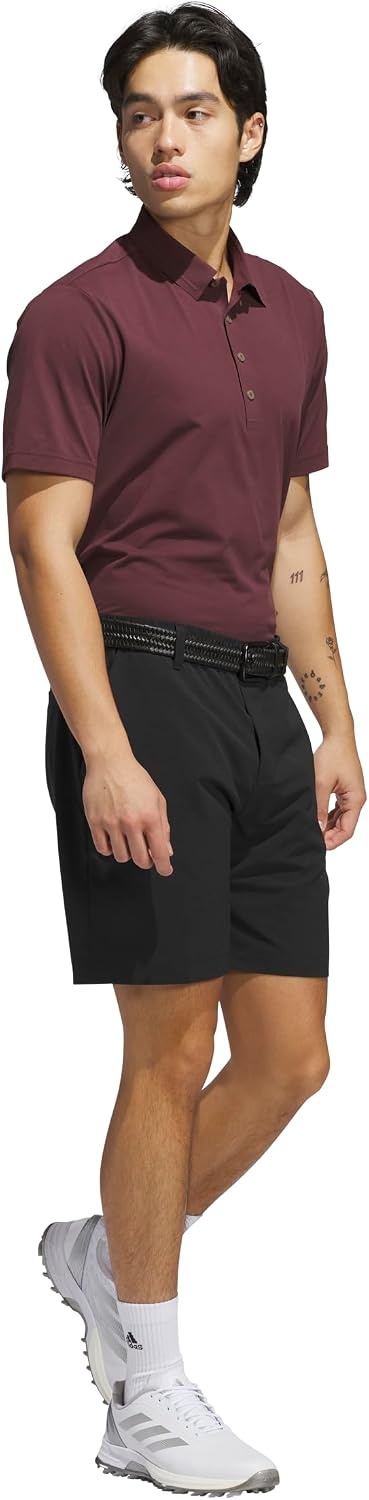 image:imageadidas Mens Ultimate365 Tour Twistknit Polo ShirtAurora Ruby S25