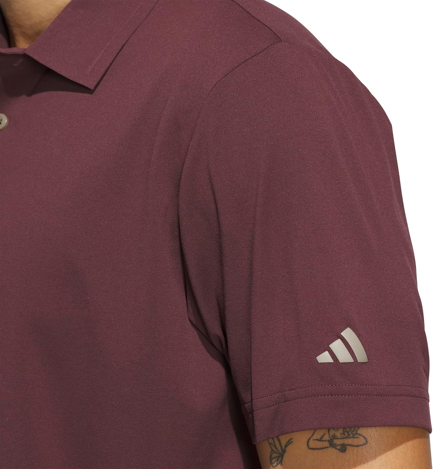 image:imageadidas Mens Ultimate365 Tour Twistknit Polo ShirtAurora Ruby S25