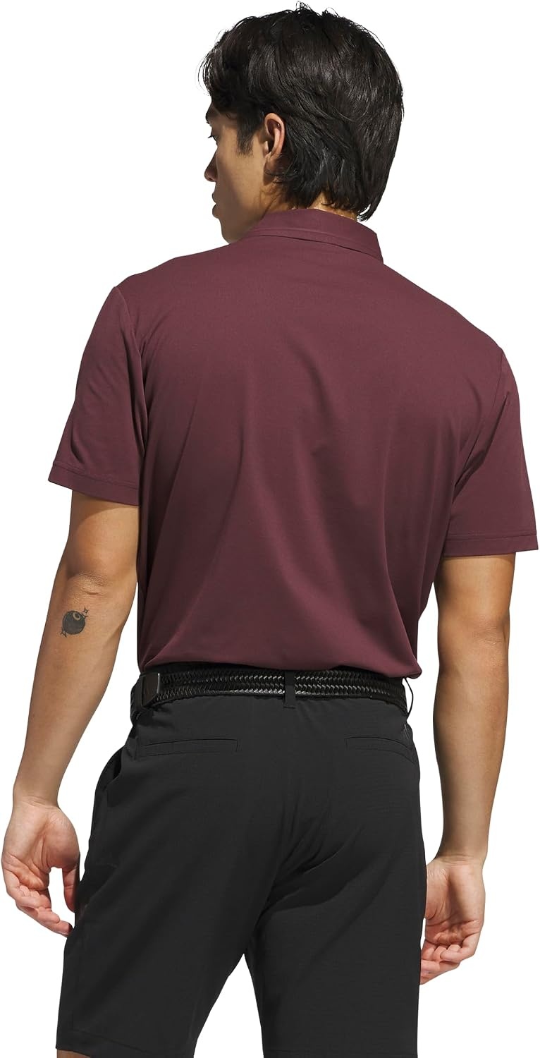 image:imageadidas Mens Ultimate365 Tour Twistknit Polo ShirtAurora Ruby S25