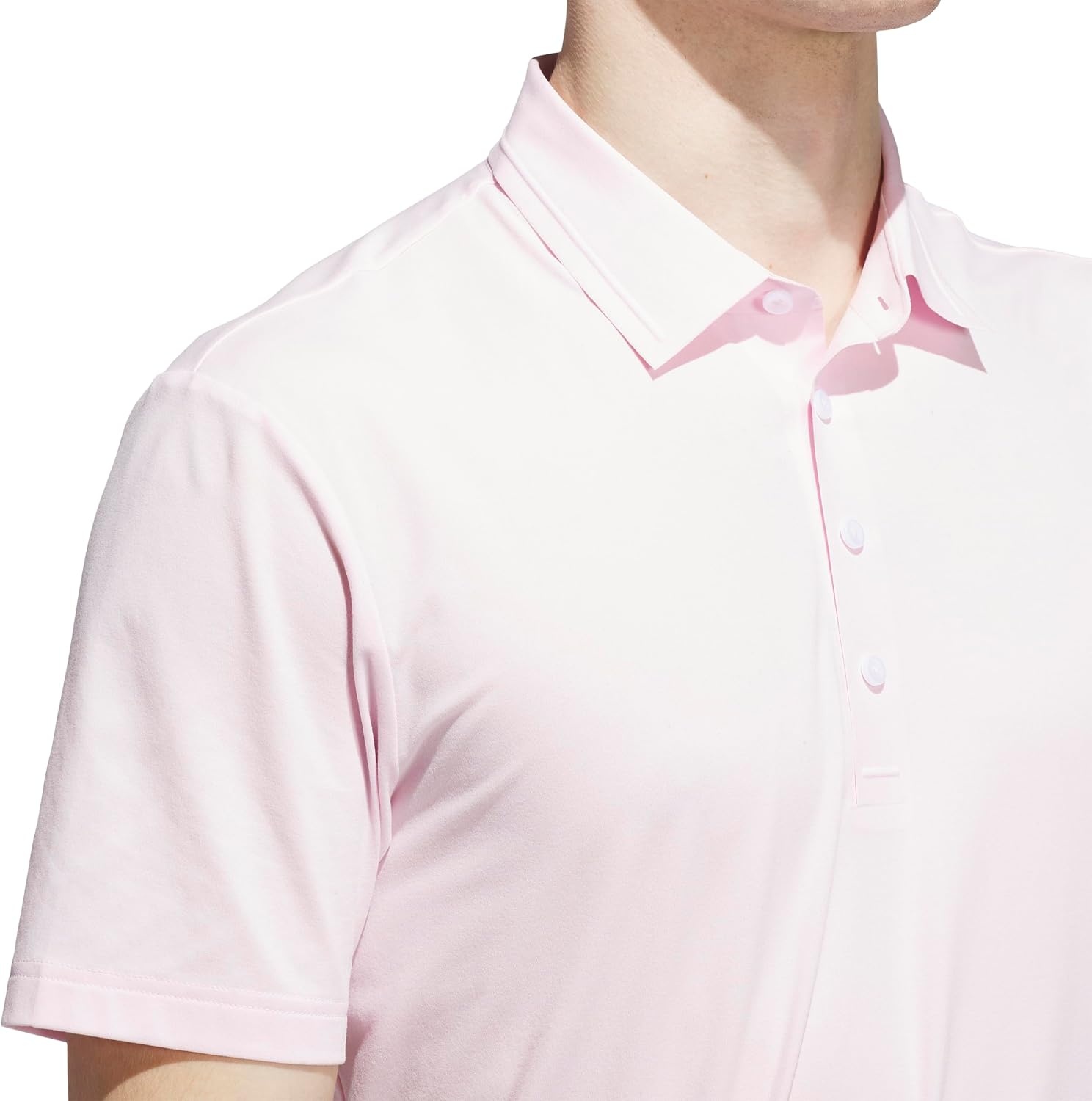 image:imageadidas Mens Ultimate365 Tour Twistknit Polo ShirtClear Pink