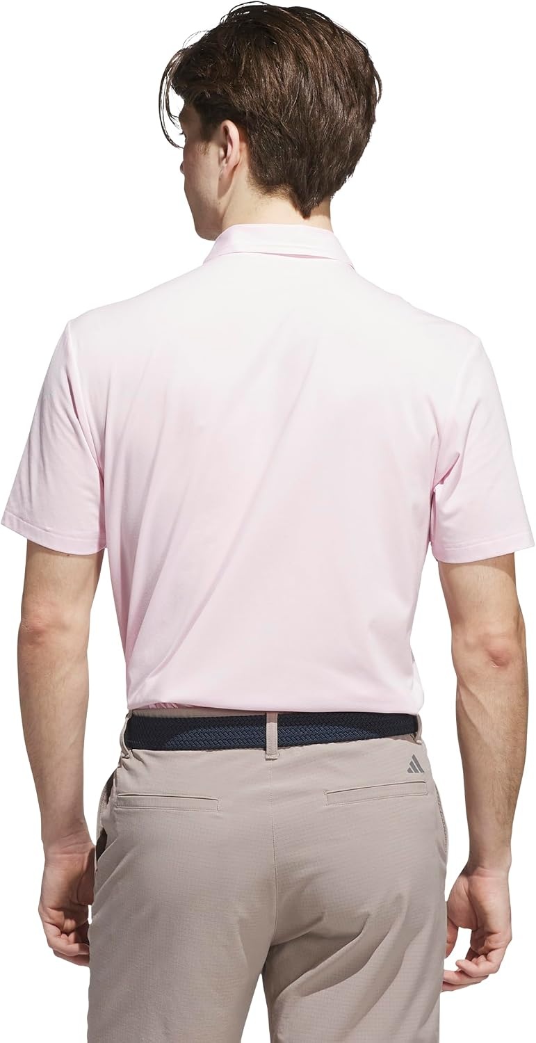 image:imageadidas Mens Ultimate365 Tour Twistknit Polo ShirtClear Pink