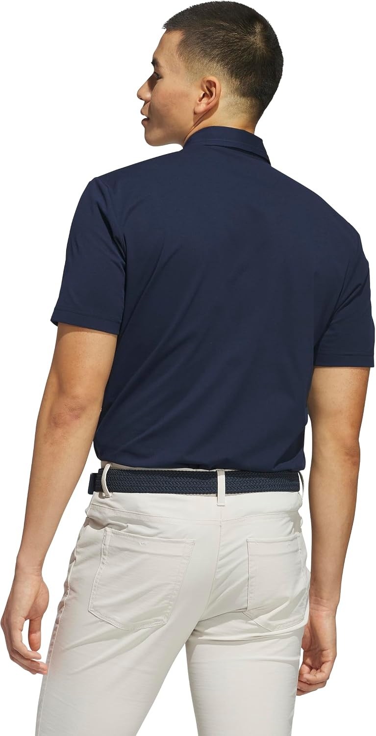 image:imageadidas Mens Ultimate365 Tour Twistknit Polo ShirtCollegiate Navy