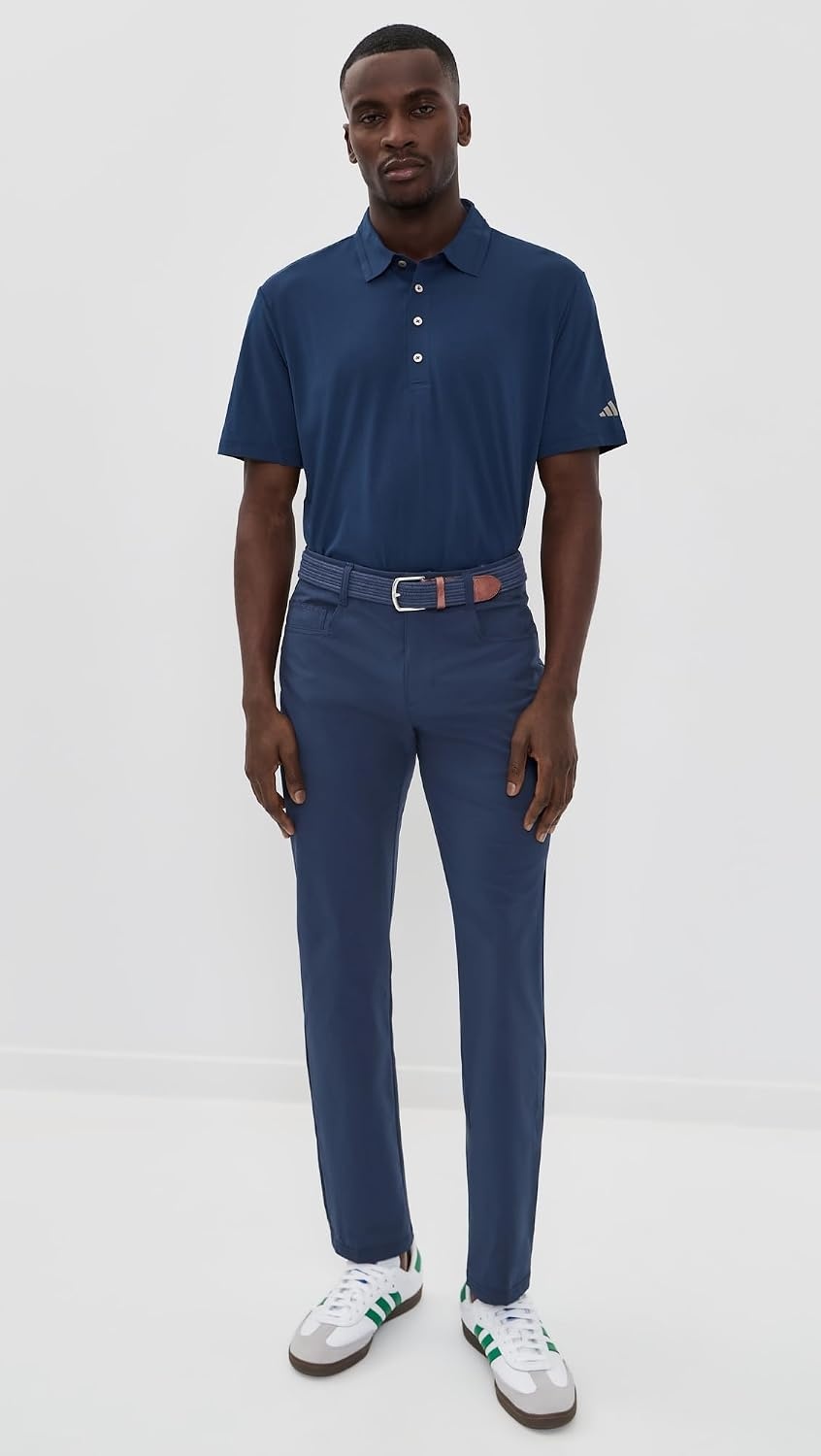 image:imageadidas Mens Ultimate365 Tour Twistknit Polo ShirtCollegiate Navy