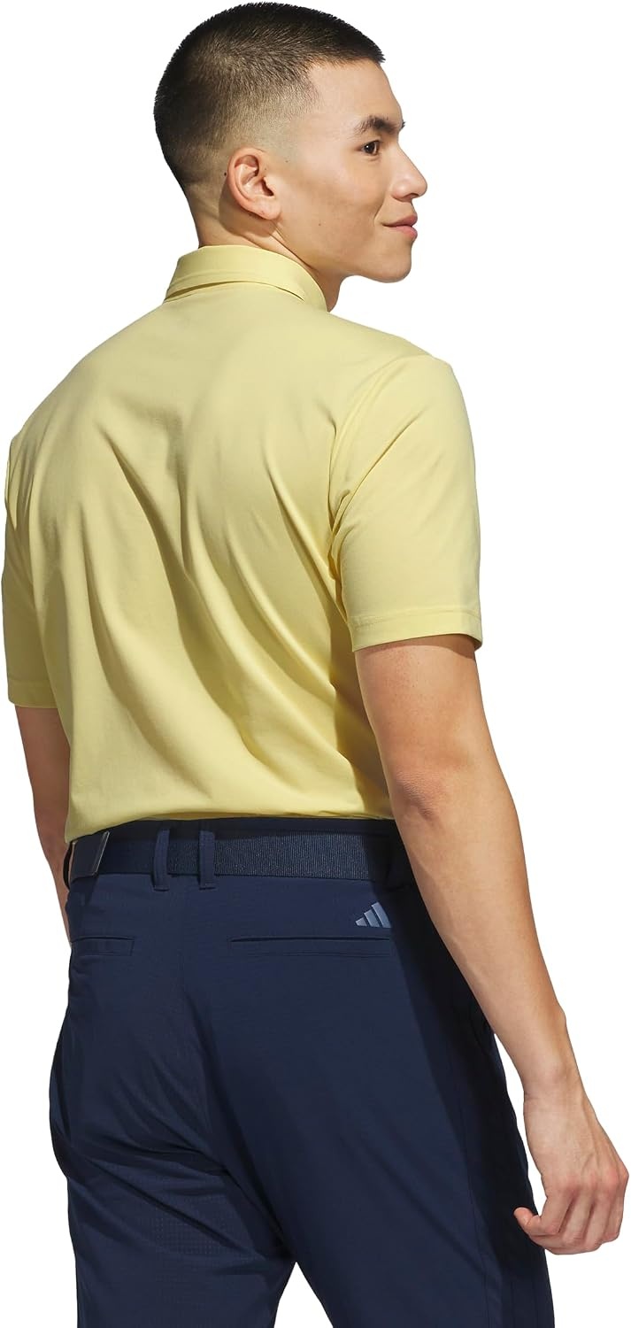 image:imageadidas Mens Ultimate365 Tour Twistknit Polo ShirtPowder Yellow S25