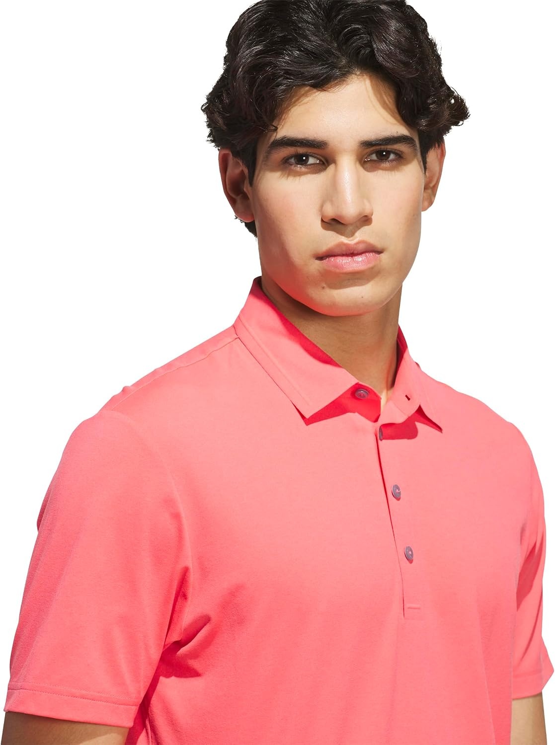 image:imageadidas Mens Ultimate365 Tour Twistknit Polo ShirtPure Turbo