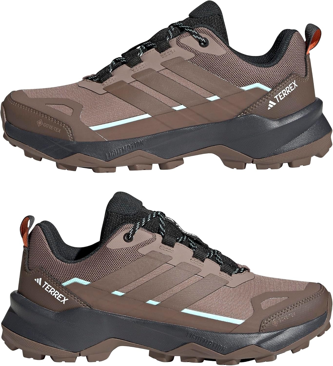 image:imageadidas Outdoor Terrex Skychaser AX5 GoreTEX HikingTrace BrownEarth StrataSemi Impact Orange