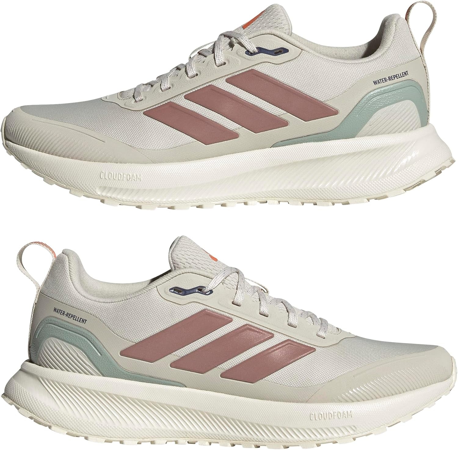 image:imageadidas Womens Run Falcon 5 Trail Running ShoesAluminaWarm ClayMint Ton