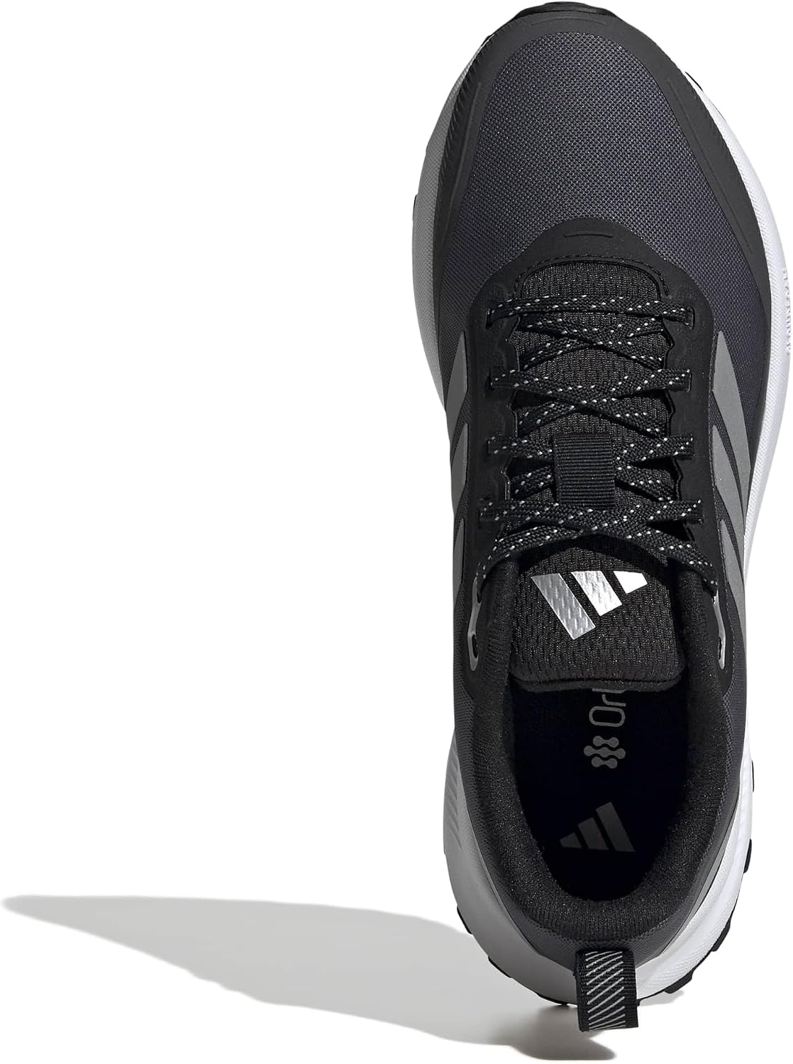 image:imageadidas Womens Run Falcon 5 Trail Running ShoesBlackSilver MetallicCarbon