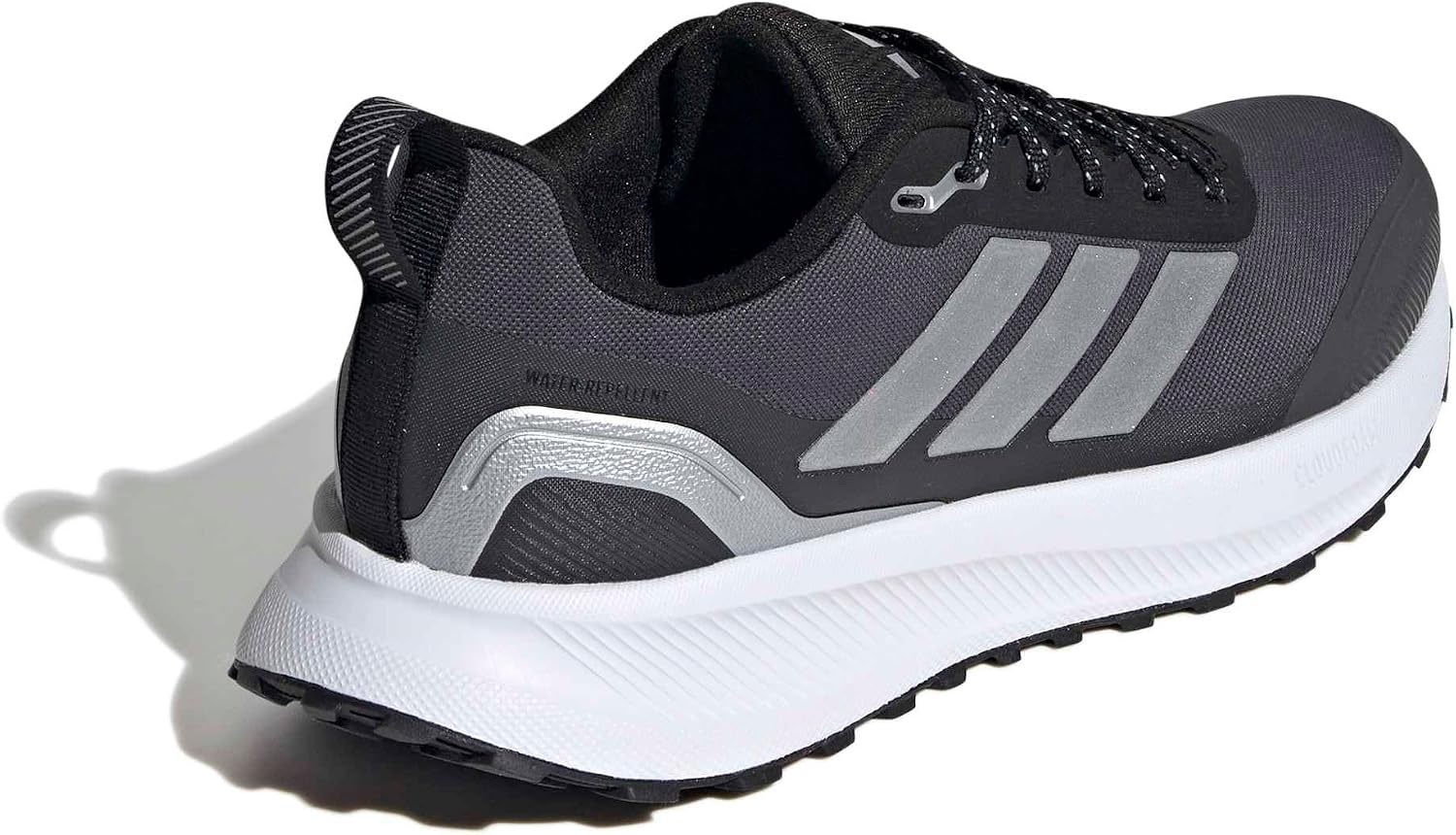 image:imageadidas Womens Run Falcon 5 Trail Running ShoesBlackSilver MetallicCarbon