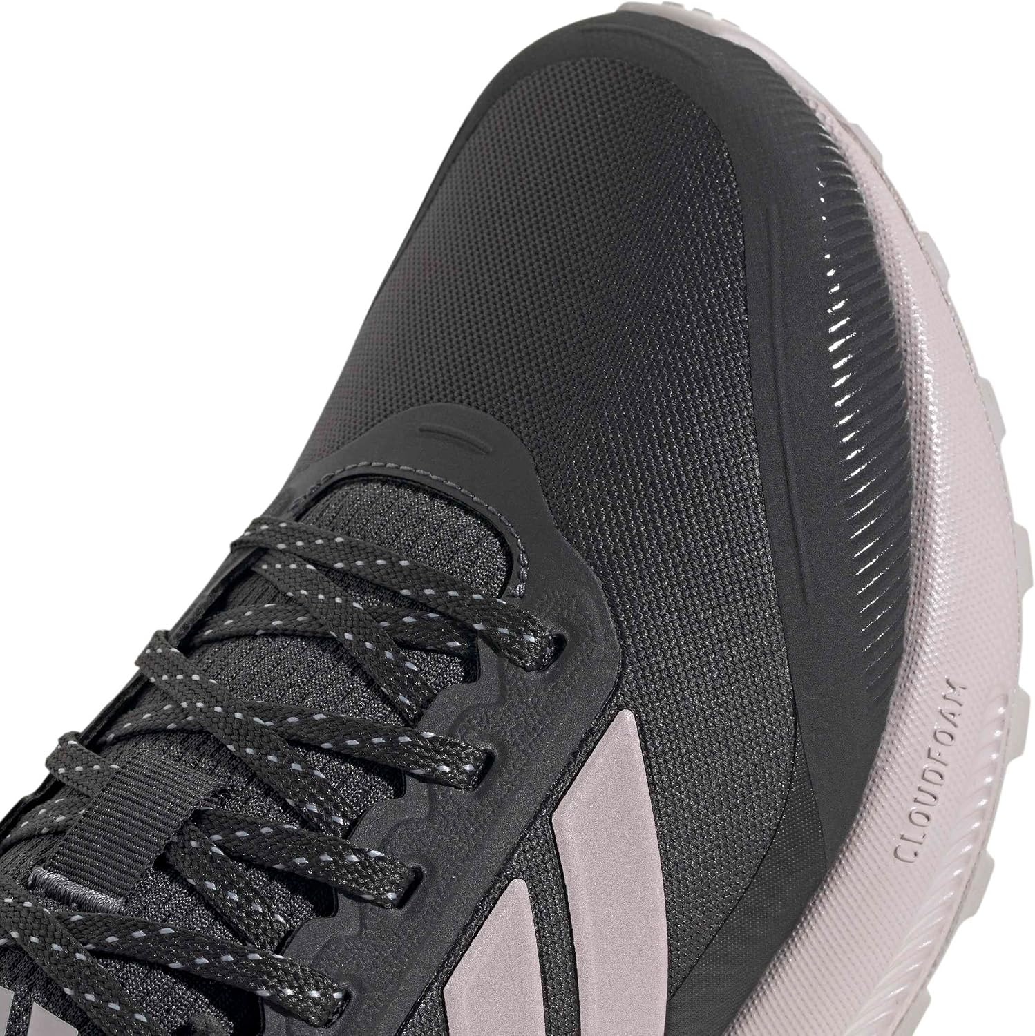 image:imageadidas Womens Run Falcon 5 Trail Running ShoesCarbonIce PurpleBlack