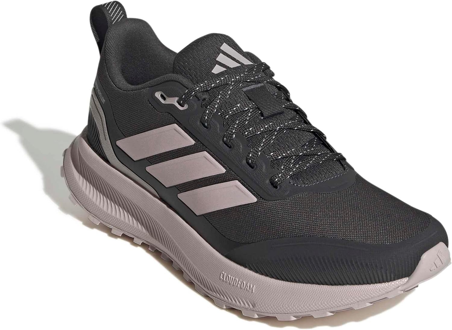 image:imageadidas Womens Run Falcon 5 Trail Running ShoesCarbonIce PurpleBlack