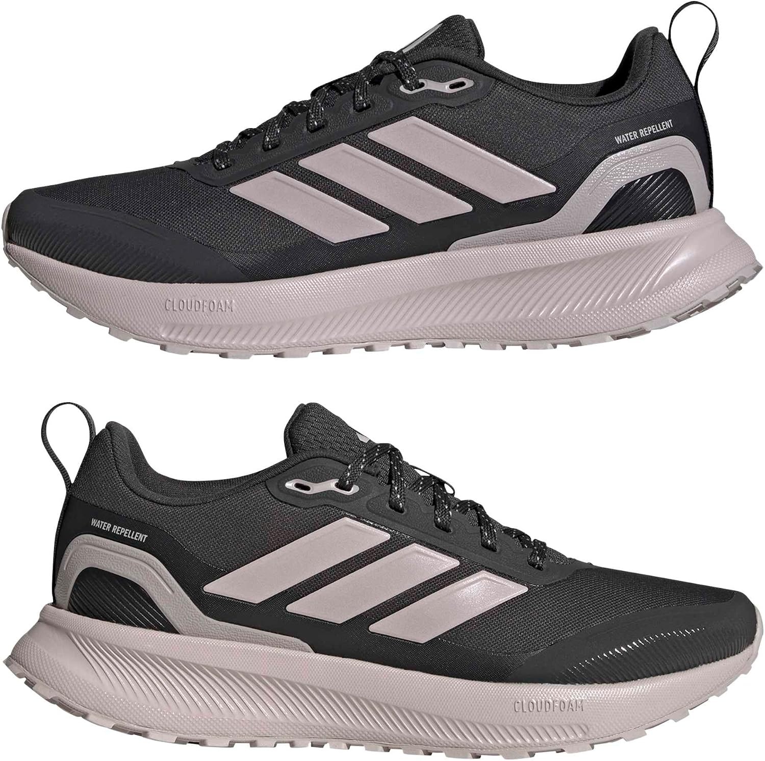 image:imageadidas Womens Run Falcon 5 Trail Running ShoesCarbonIce PurpleBlack